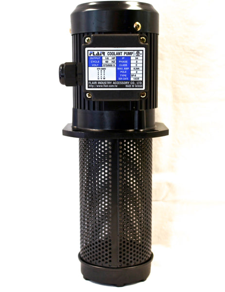 1/8 HP Filtered Coolant Pump, 575V/600V, 3PH, 180mm (7"), FLAIR SP-8180-575V