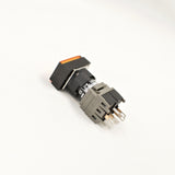 FUJI AH165-TLO11E3 Orange Pushbutton Command Switch 24VDC LED (Pack of 5)