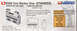 Wire Cut EDM Toolmaker Stainless Hardened Vise, 2" Opening, VERTEX VSTV-50W