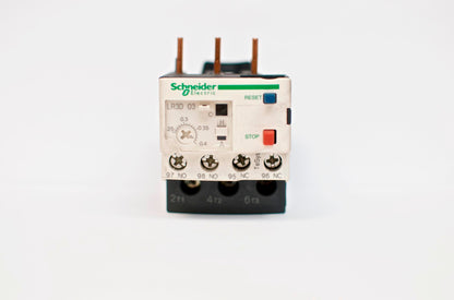 Schneider TeSys LR3D 03, thermal overload relay, 0.25~0.4 A, class 10A