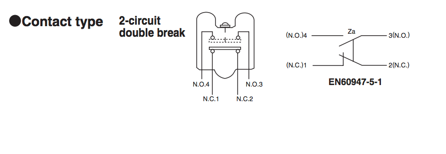Azbil 1LS1-J limit switch, Roller Lever Type (Yamatake)