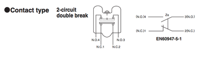 Azbil 1LS1-J limit switch, Roller Lever Type (Yamatake)