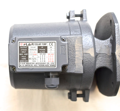 1/4 HP Immersion Coolant Pump, 220V/440V, 3PH, Shaft L=10.6" (270mm)MC-4270-3