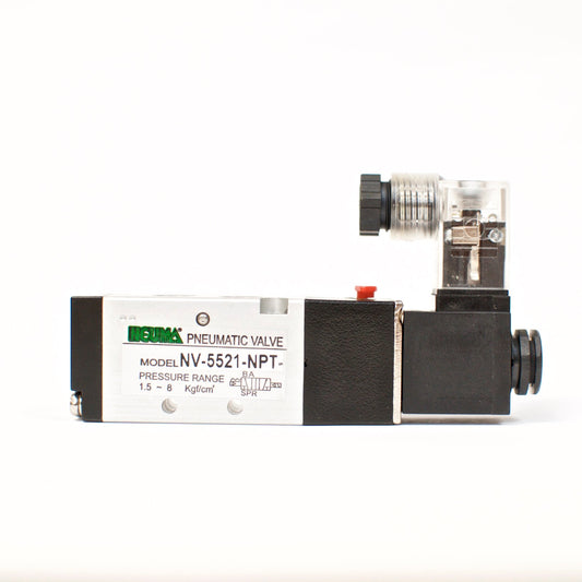 NEUMA Solenoid Valve NV-5521-NPT-D2, 2 position, Single coil, 24V, NPT 1/8"