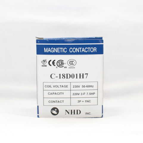 NHD C-09D10G7 Magnetic Contactor Coil - 220V, Normally Open Configuration