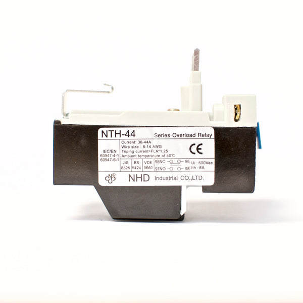 NHD thermal overload relay NTH-44 2PE, 36 ~ 44 amp