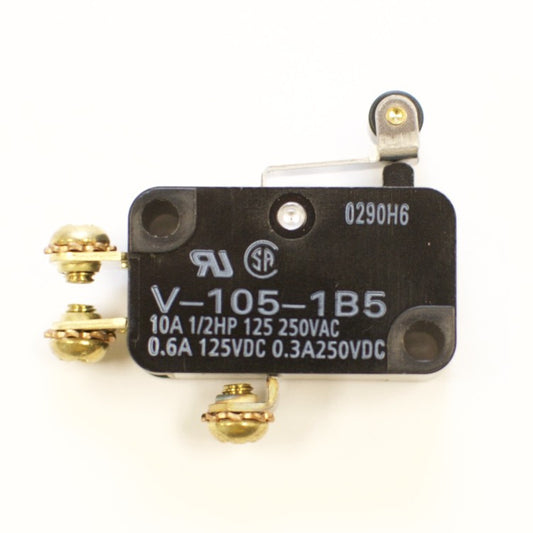 Omron V-105-1B5 Snap Action Switch, Short hinge roller lever, 10A