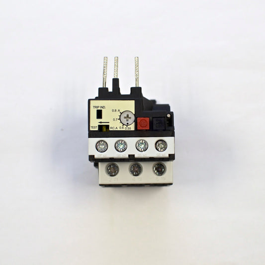 TECO RHU-10/0.8K1 thermal overload relay, Amp range: 0.55 ~ 0.8A
