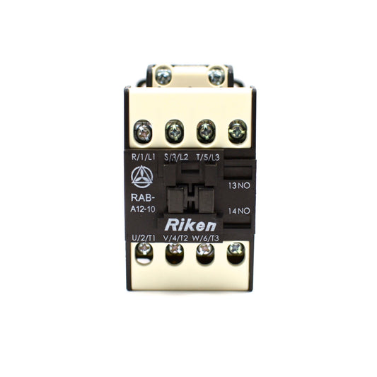 RIKEN Magnetic Contactor, RAB-A12 C1 3P1a, Normally Open, Coil Voltage: 110V