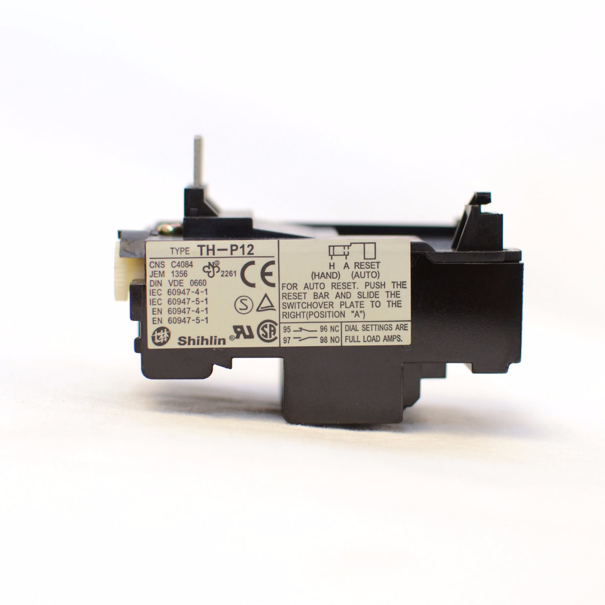 Shihlin TH-P12 0.9A thermal overload relay amp range: 0.7~1.1A