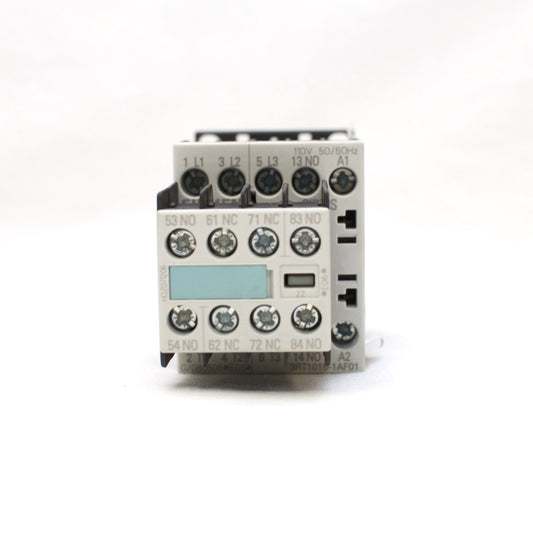 Siemens Contactor 3RT1016-1AF01, 110V Coil, with Aux Contacts 3RH1911-1FA22