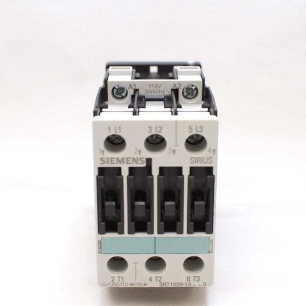Siemens Magnetic Contactor 3RT1026-1AG20, 110V coil
