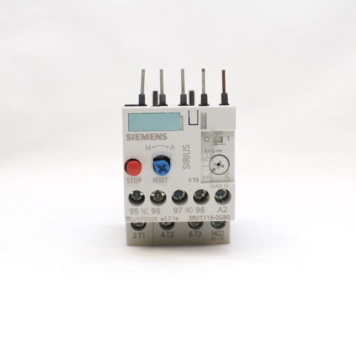 Siemens Overload Relay 3RU111-60GB0 0.45-0.63A