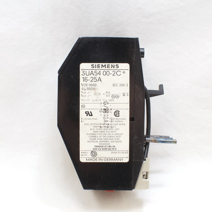 Siemens Overload Relay 3UA54 00-2C 16-25A