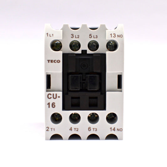 TECO CU-16 Magnetic Contactor, 220VAC Coil Voltage, 3A1a Contacts NO