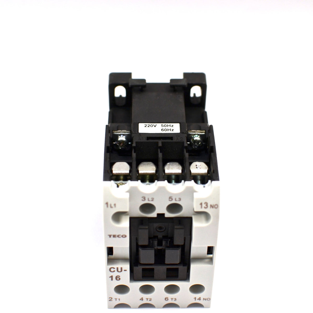 TECO CU-16 Magnetic Contactor, 220VAC Coil Voltage, 3A1a Contacts NO