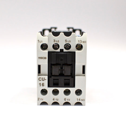 TECO CU-16 Magnetic Contactor, 24VAC Coil Voltage, 3A1a Contacts (Normally Open)