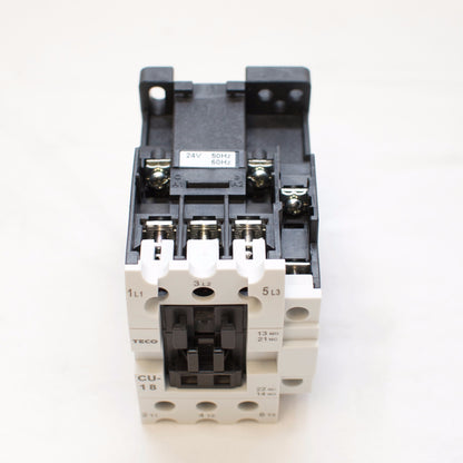 TECO CU-18 Magnetic Contactor, 24VAC Coil Voltage, 3A1a1b Contacts, 7.5HP Motor