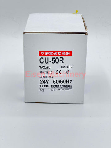 TECO CU-50R, 24v coil, 3A2a2b magnetic contactor