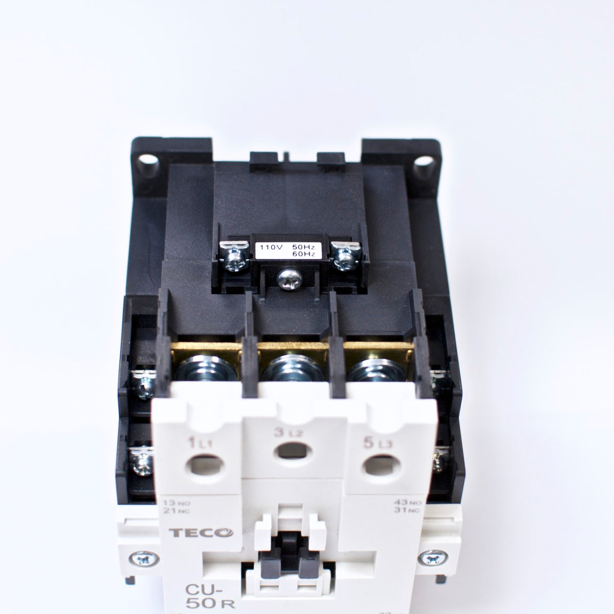 TECO CU-50R Magnetic Contactor, 80 Amp, 3 Phase, 110V Coil, 3A2a2b (TAIAN CN-50)
