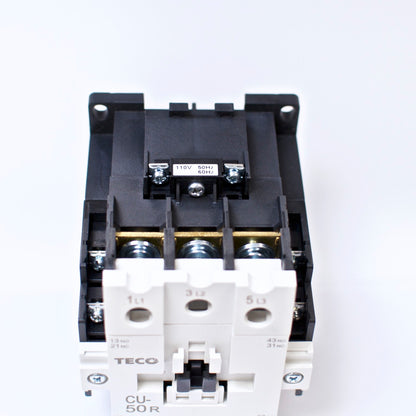 TECO CU-50R Magnetic Contactor, 80 Amp, 3 Phase, 110V Coil, 3A2a2b (TAIAN CN-50)