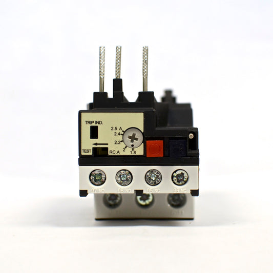 TECO RHU-10/2.5K1 thermal overload relay, Amp range: 1.8 ~ 2.5A