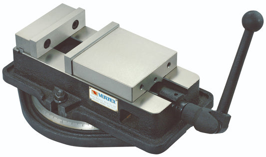 4" Angle-Locking Milling Vise w/ Swivel Base (Vertex VA-4), Made in Taiwan
