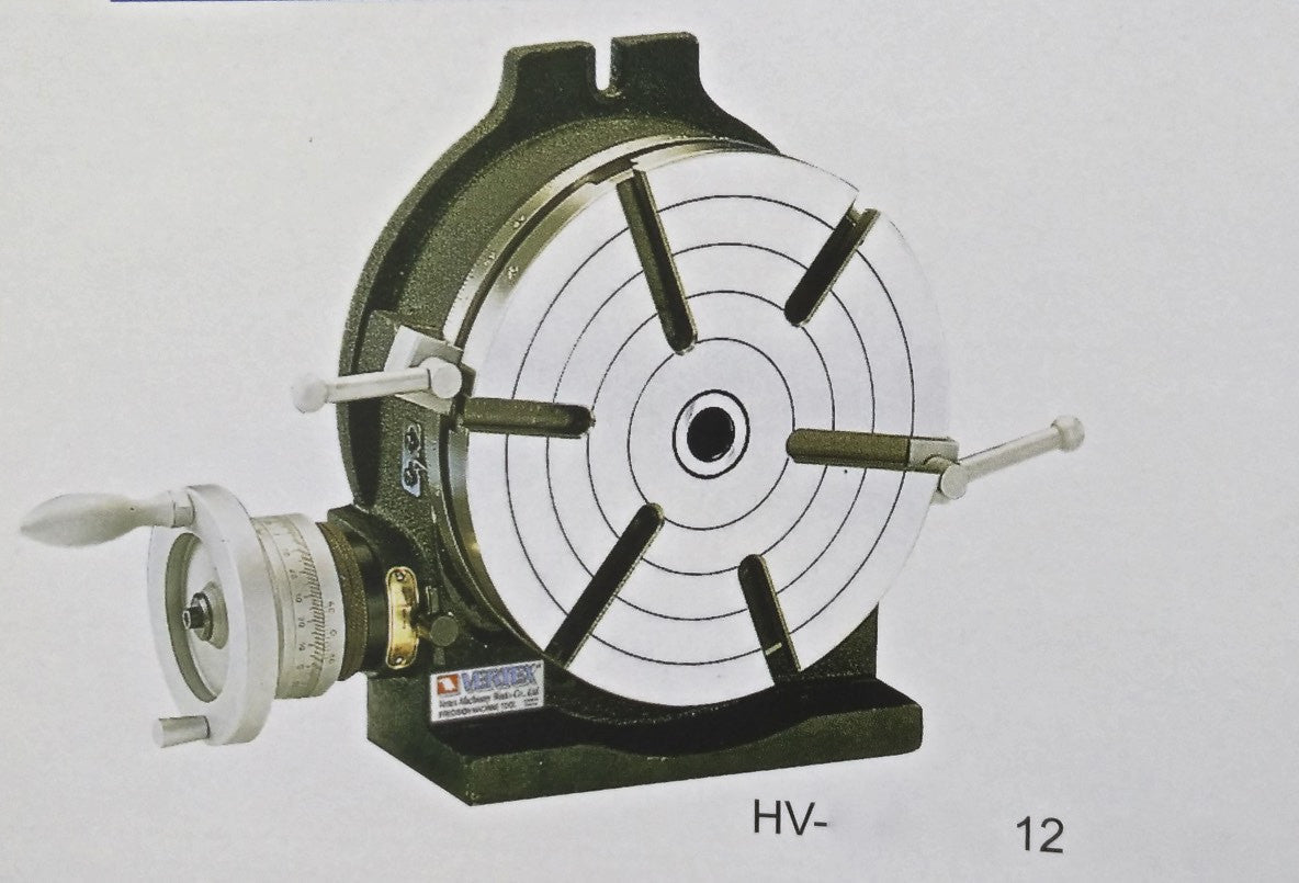 VERTEX HV-12 12" Horizontal / Vertical Rotary Table with Face Plate
