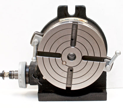 VERTEX HV-8 (4-Slot) 8" Horizontal/Vertical Rotary Table with 4-Slot Face Plate