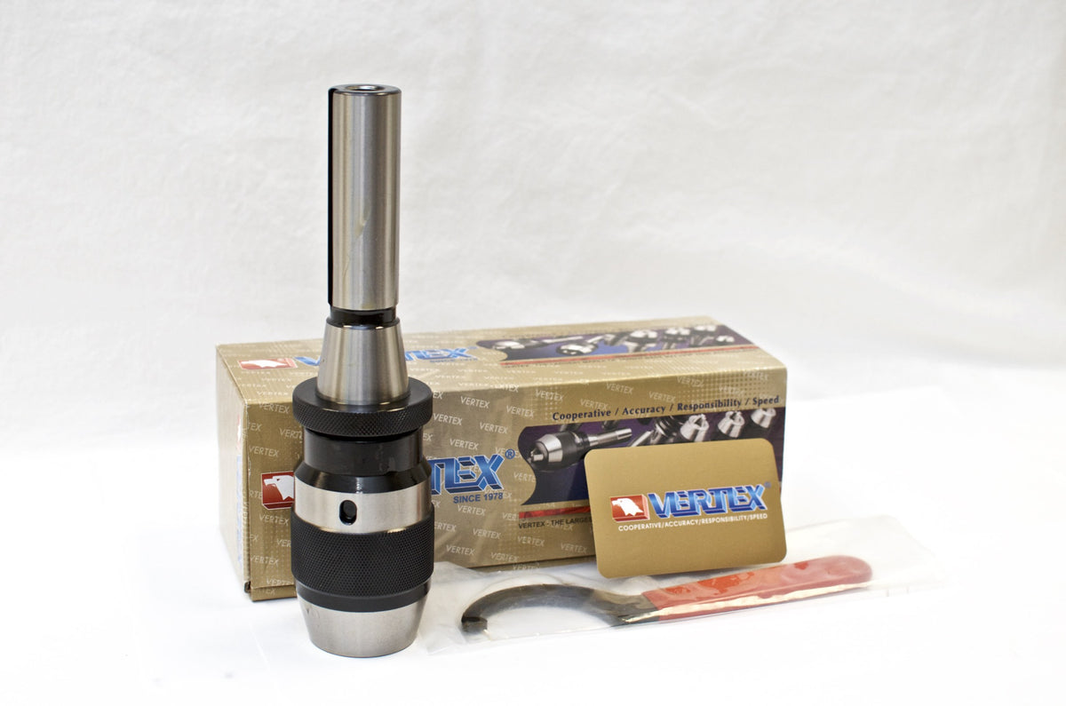 VERTEX INT-13-R8 Keyless Drill Chuck for Bridgeport (R8 taper) 1/64" ~1/2" range